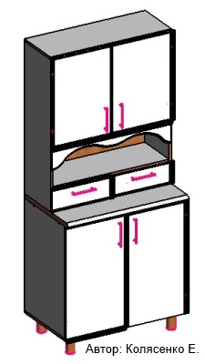 Примеры работ Базис-Мебельщик: проект шкафа резного