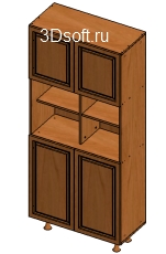 Базис: 3D проектирование шкафа для гостиной